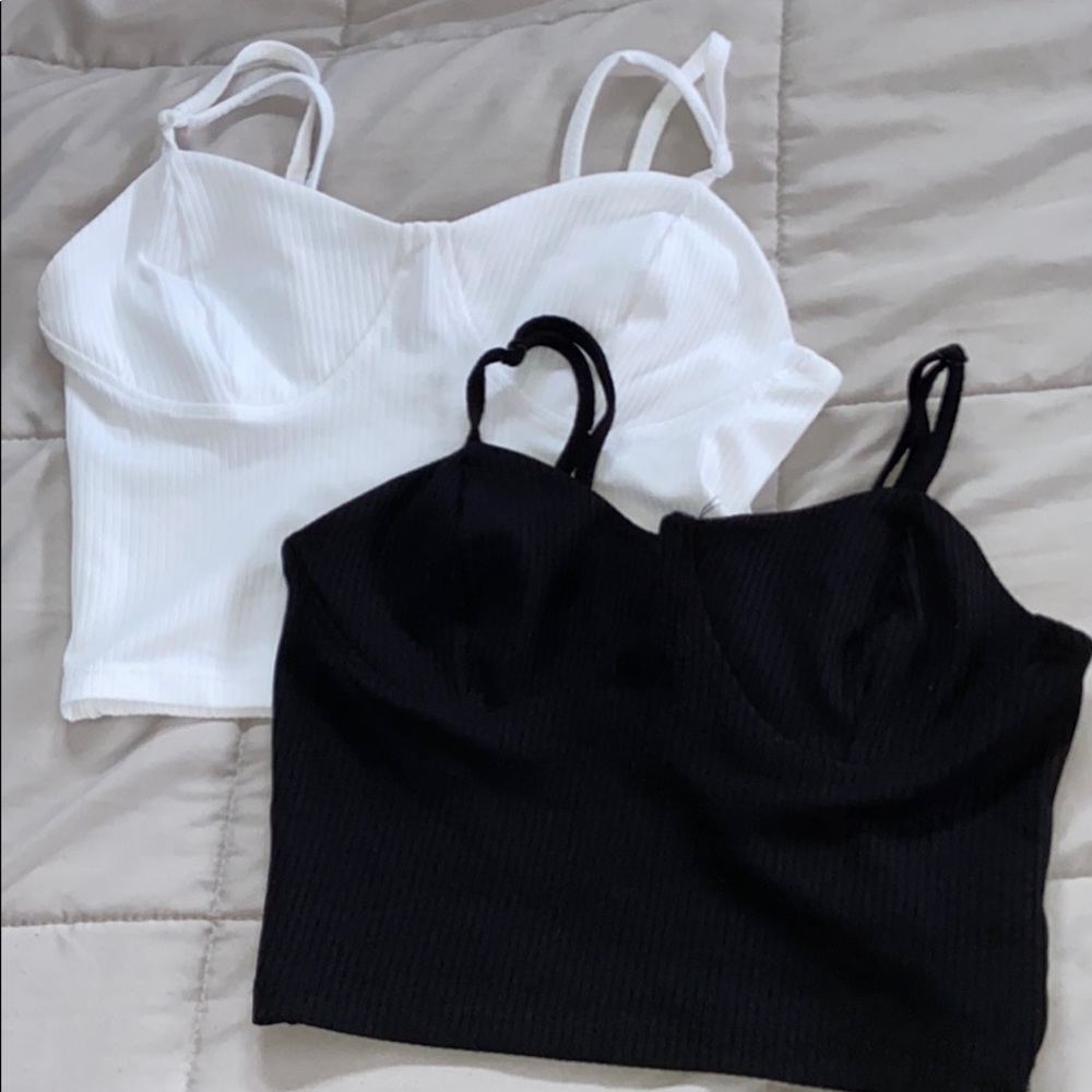 Black and white crop top bundle